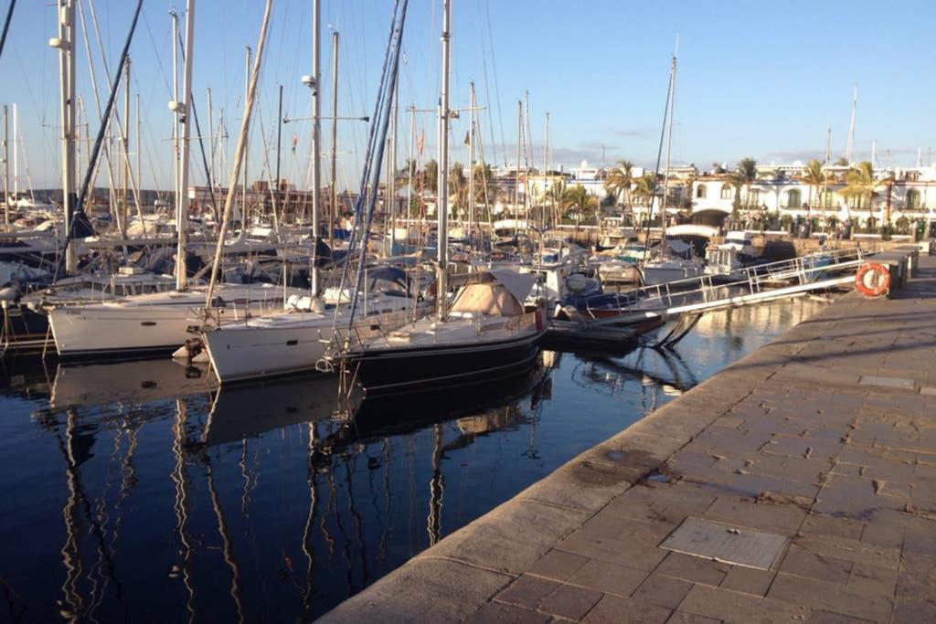 Schoene Wohnung Direkt Am Meer Mit Meerblick, Wlan Puerto De Mogan Kültér fotó