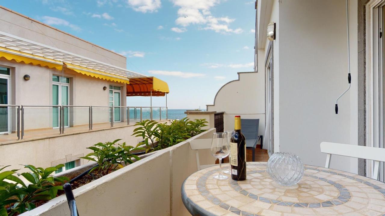 Schoene Wohnung Direkt Am Meer Mit Meerblick, Wlan Puerto De Mogan Kültér fotó